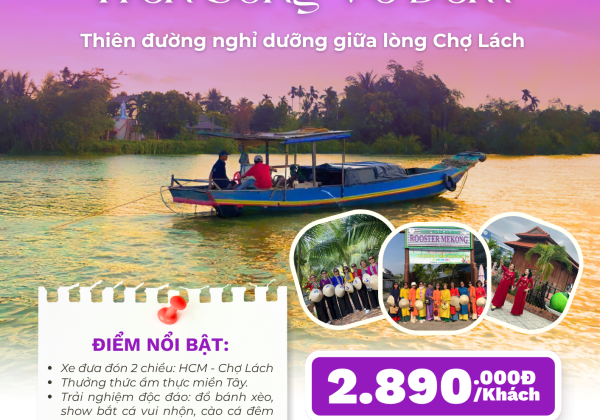 Tour 3 ngày 2 đêm "Cào cá trên sông về đêm"